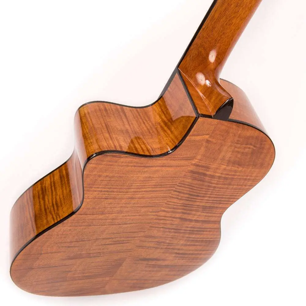 Santos Martinez Allegro Cutaway Electro-Classic Guitar ~ Natural High Gloss - Image 9