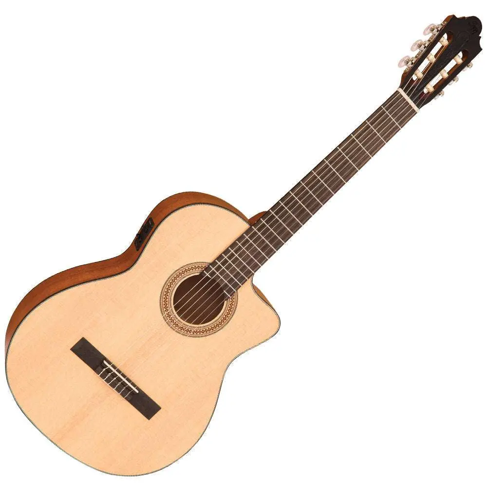 Santos Martinez Estudio Cutaway Electro-Classic Guitar ~ Natural Satin - Image 3