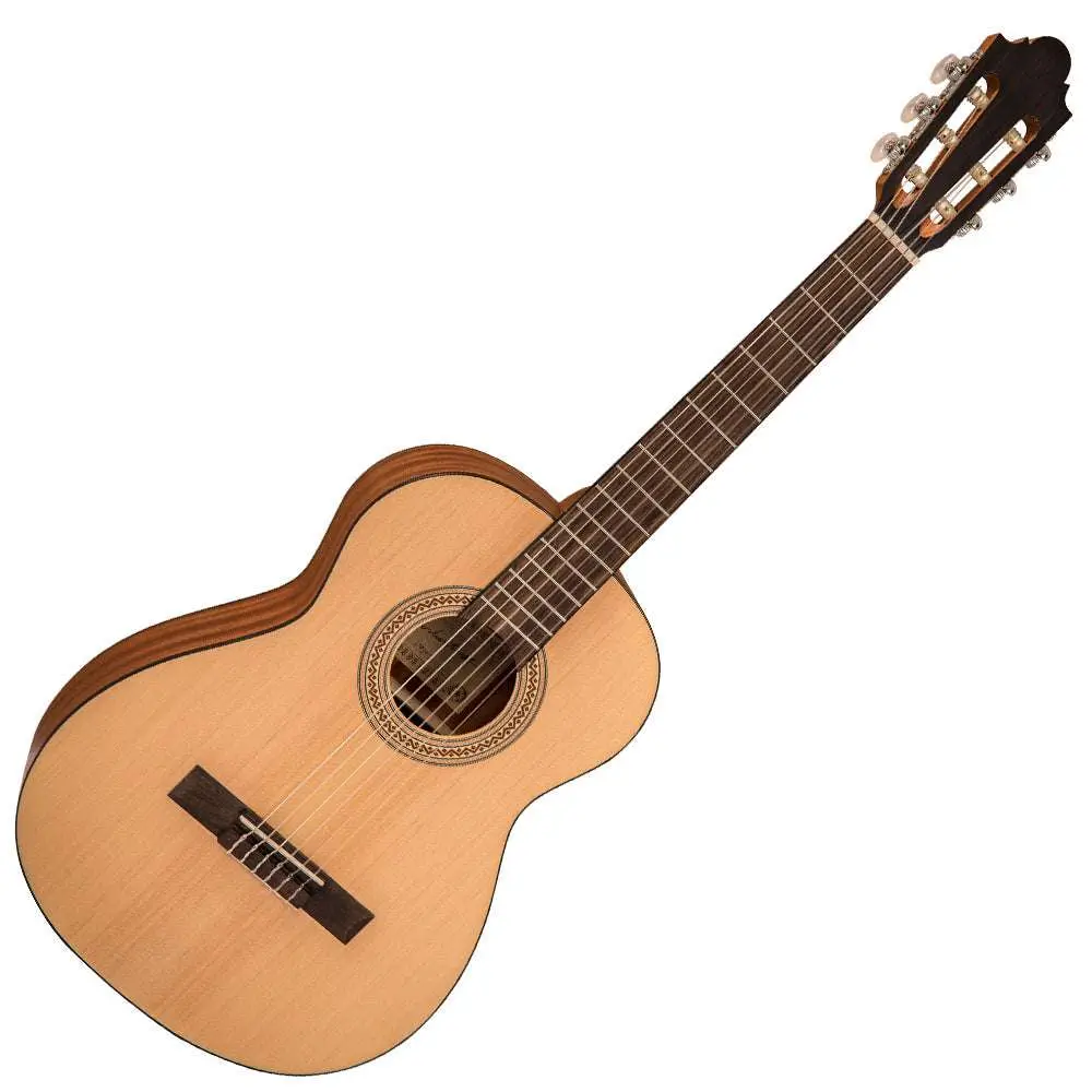Santos Martinez Principante 3/4 Size Classic Guitar ~ Natural Open Pore - Image 3