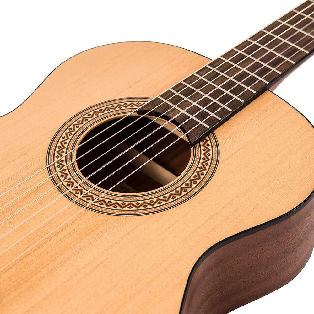 Santos Martinez Principante 3/4 Size Classic Guitar ~ Natural Open Pore - Image 9