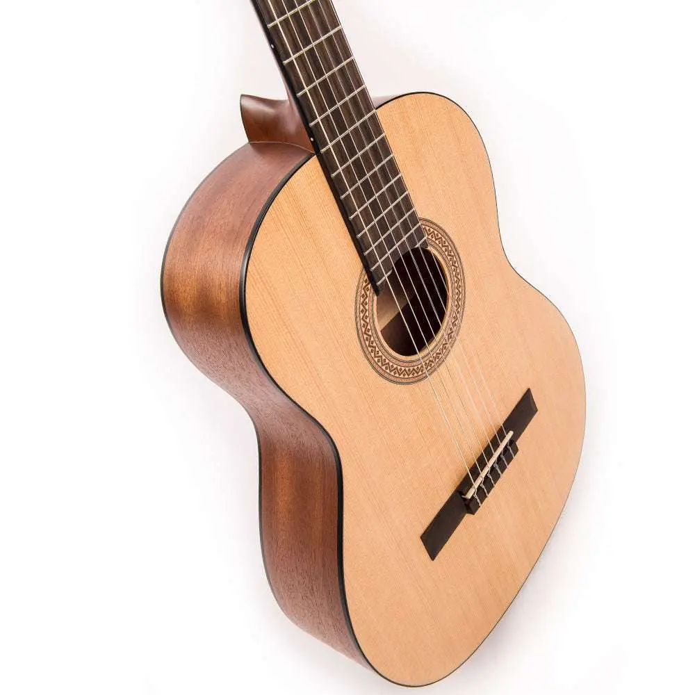 Santos Martinez Principante 4/4 Size Classic Guitar ~ Natural Open Pore - Image 13