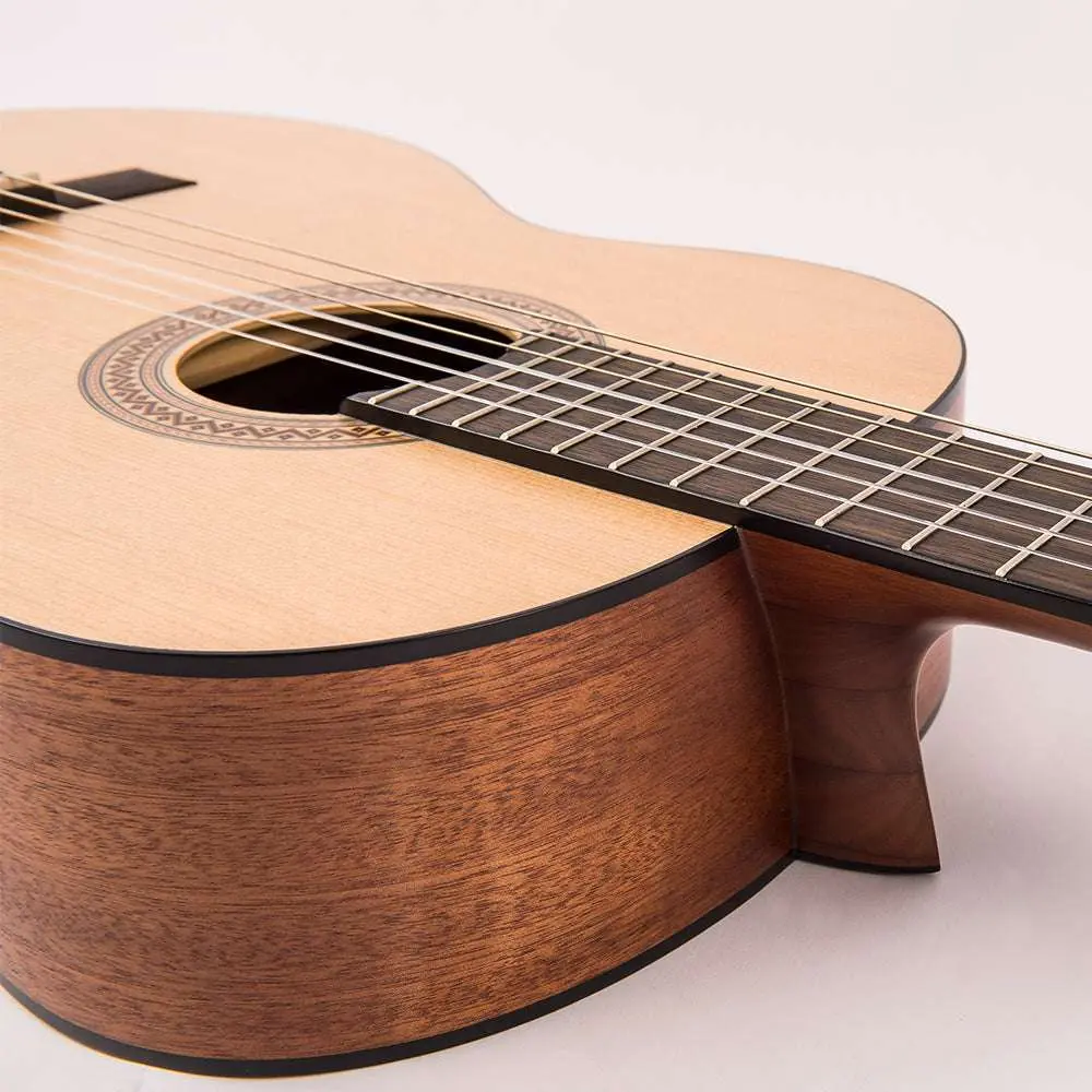 Santos Martinez Principante 4/4 Size Classic Guitar ~ Natural Open Pore - Image 7
