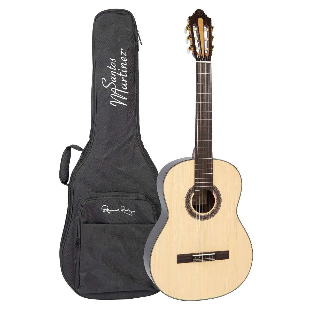 Santos Martinez  Raymond Burley Signature Classic Guitar with Deluxe Guitar Bag - Image 3