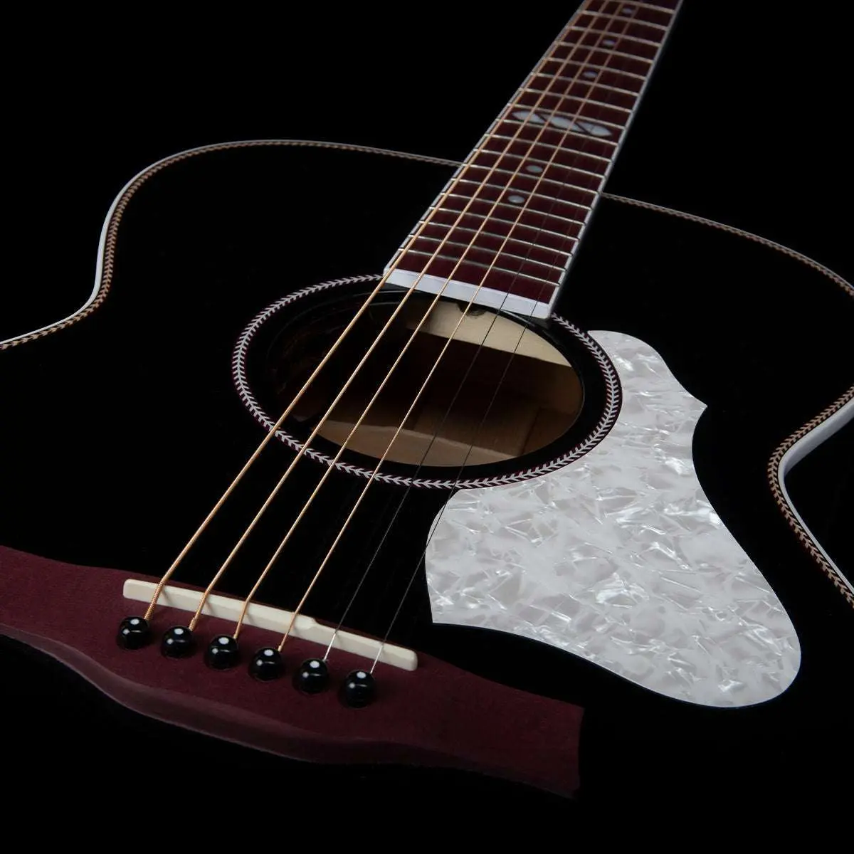Seagull Artist LTD Electro-Acoustic Guitar ~ Tuxedo Black Anthem with Bag - Image 11