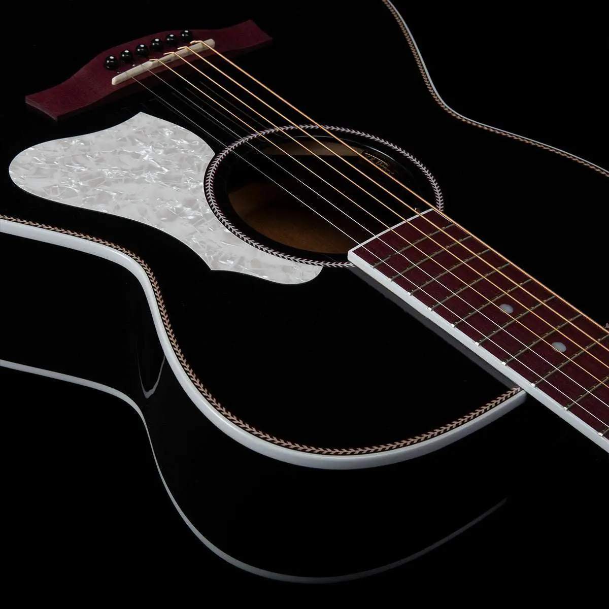 Seagull Artist LTD Electro-Acoustic Guitar ~ Tuxedo Black Anthem with Bag - Image 13