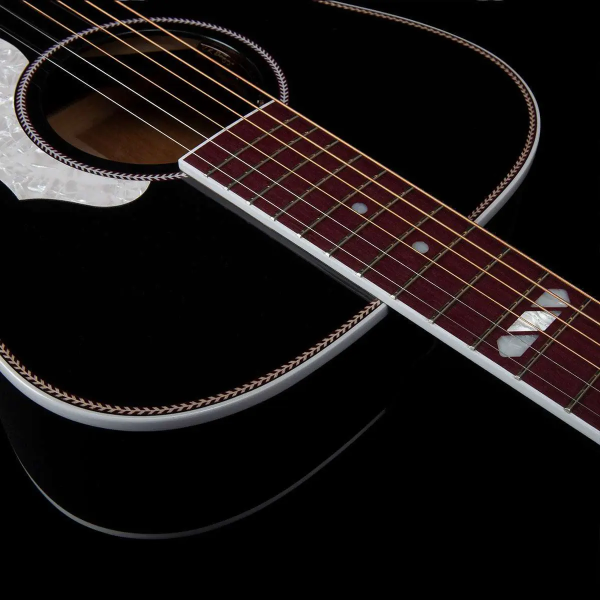 Seagull Artist LTD Electro-Acoustic Guitar ~ Tuxedo Black Anthem with Bag - Image 16