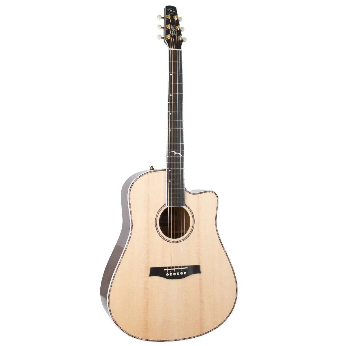 Seagull Artist Mosaic Anthem C/A Electro-Acoustic Guitar ~ Natural with Bag - Image 2
