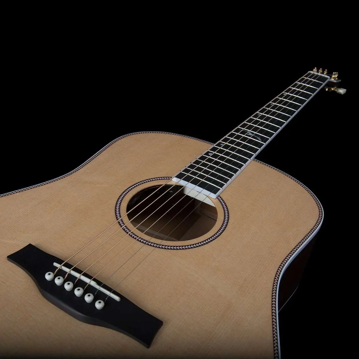 Seagull Artist Mosaic Anthem Electro-Acoustic Guitar ~ Natural with Bag - Image 17