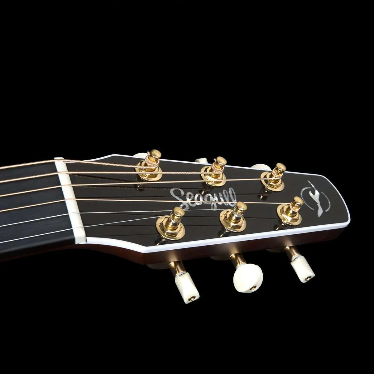 Seagull Artist Peppino Signature C/A Electro-Acoustic Guitar ~ Bourbon Burst with Bag - Image 10