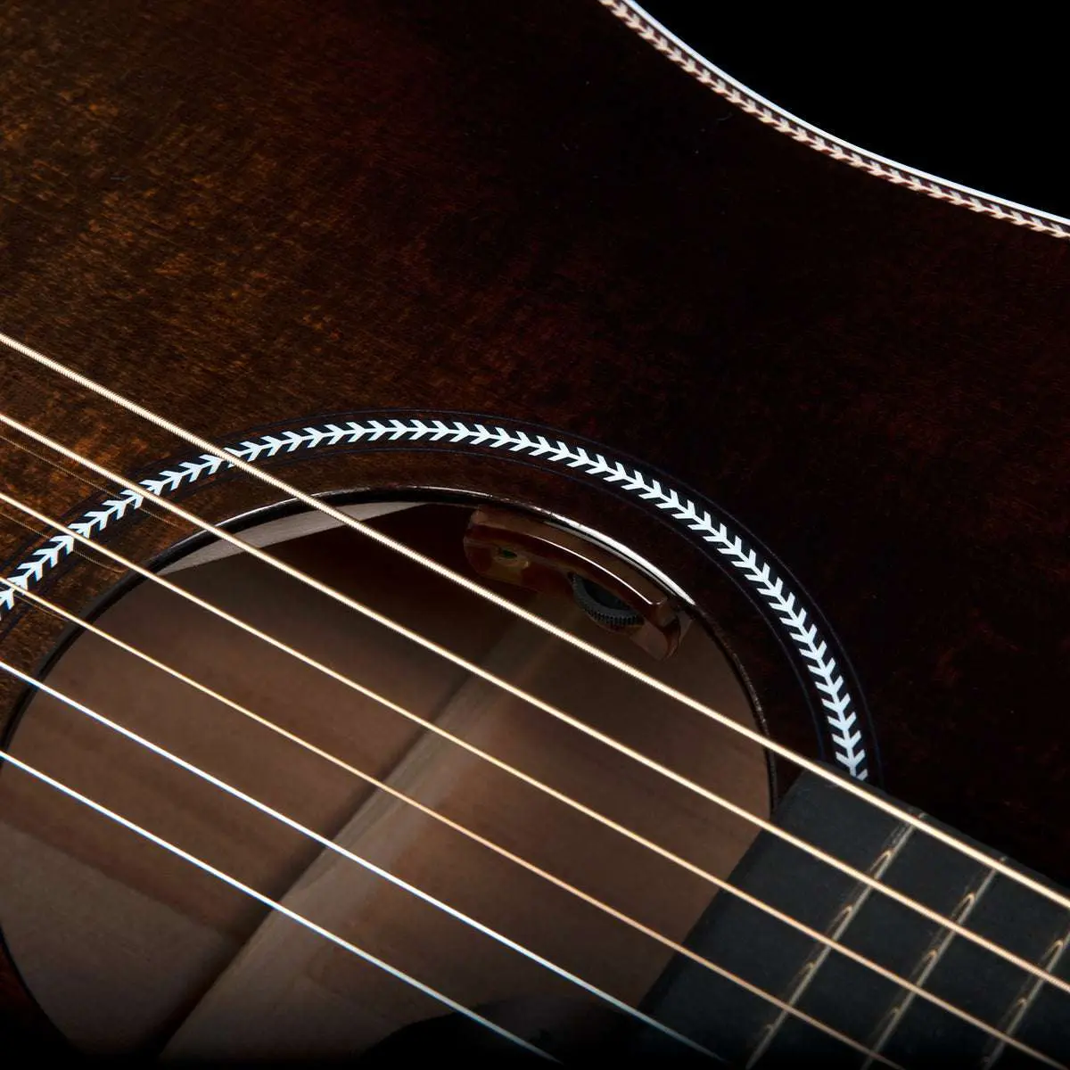Seagull Artist Peppino Signature C/A Electro-Acoustic Guitar ~ Bourbon Burst with Bag - Image 11