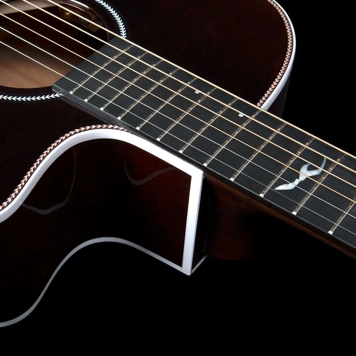 Seagull Artist Peppino Signature C/A Electro-Acoustic Guitar ~ Bourbon Burst with Bag - Image 15