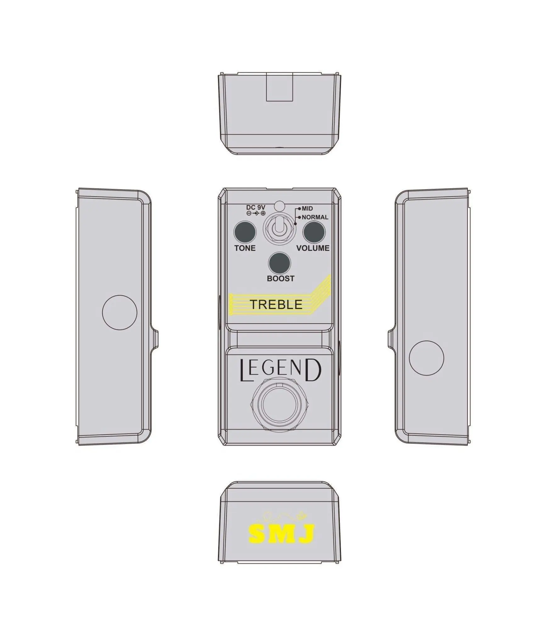 SMJ LEGEND Series Treble Pedal - Image 3