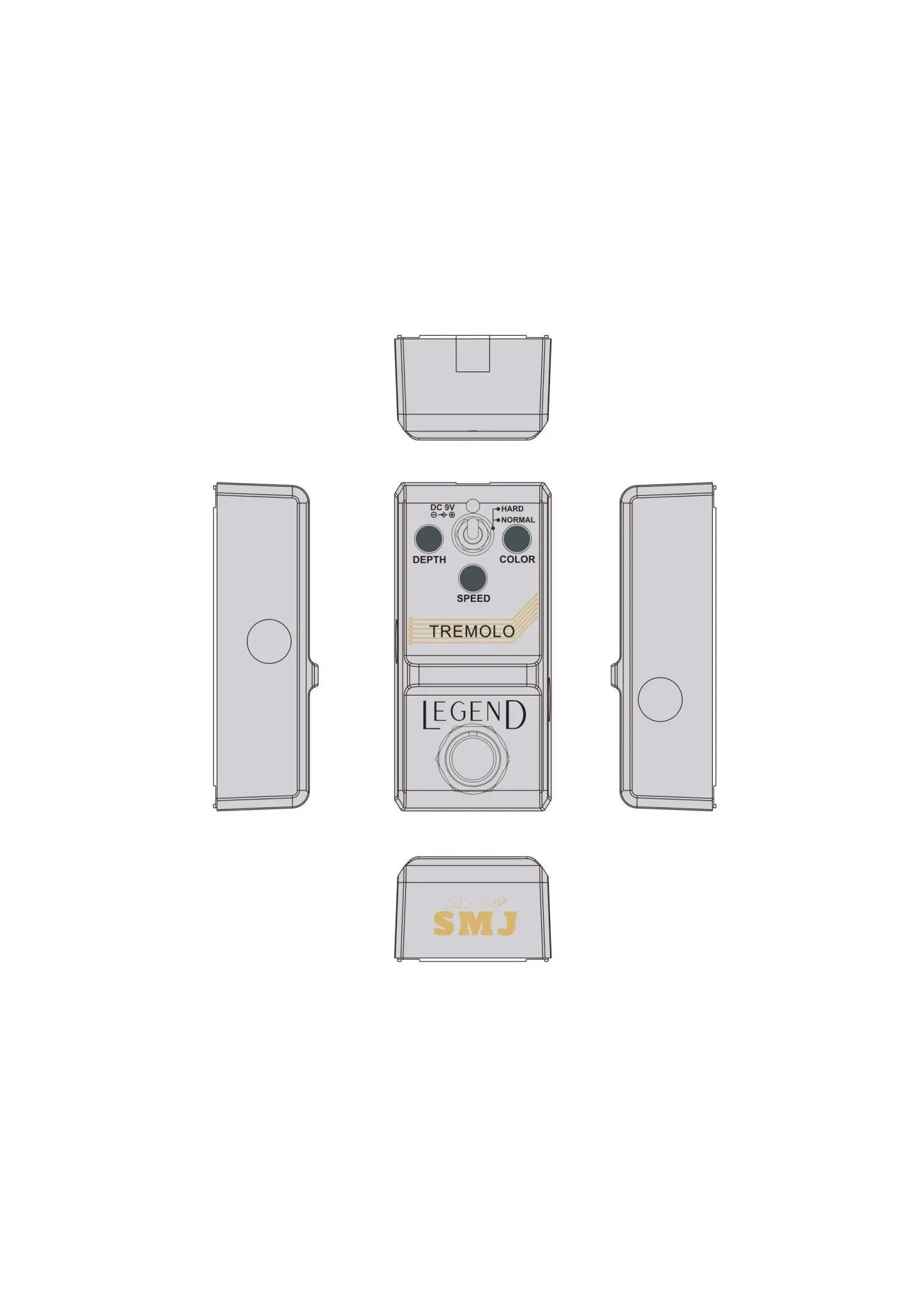 SMJ LEGEND Series Tremolo Pedal - Image 3