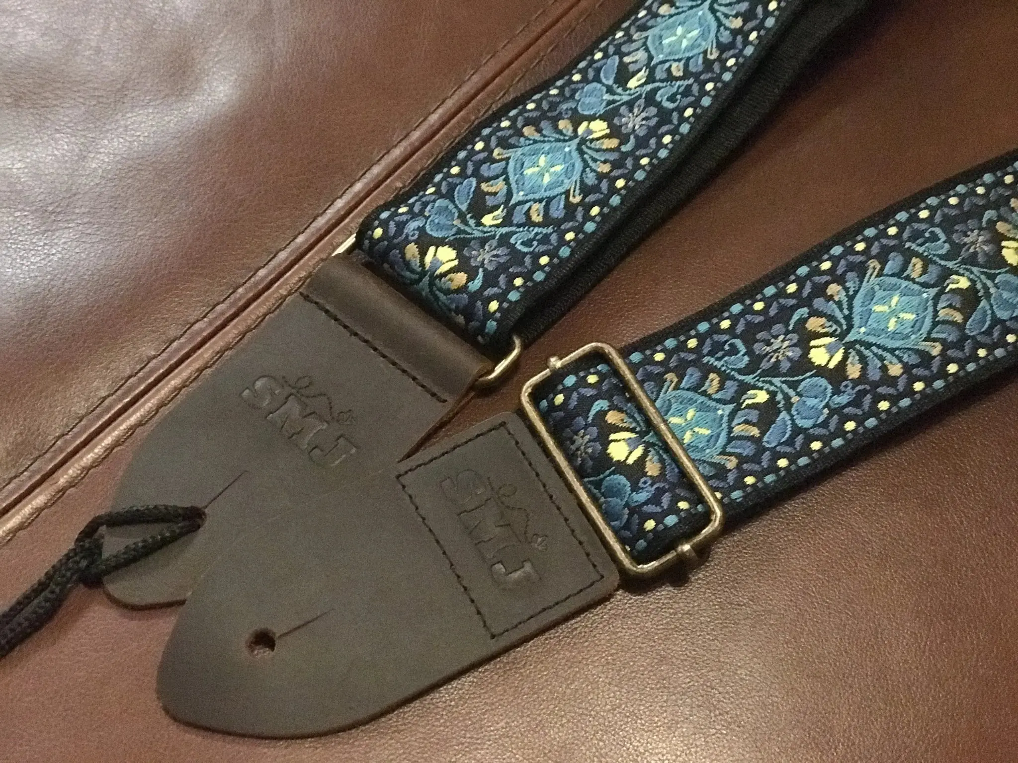 SMJ Reserve Collection "Adonis Blue" Guitar Strap - Image 12