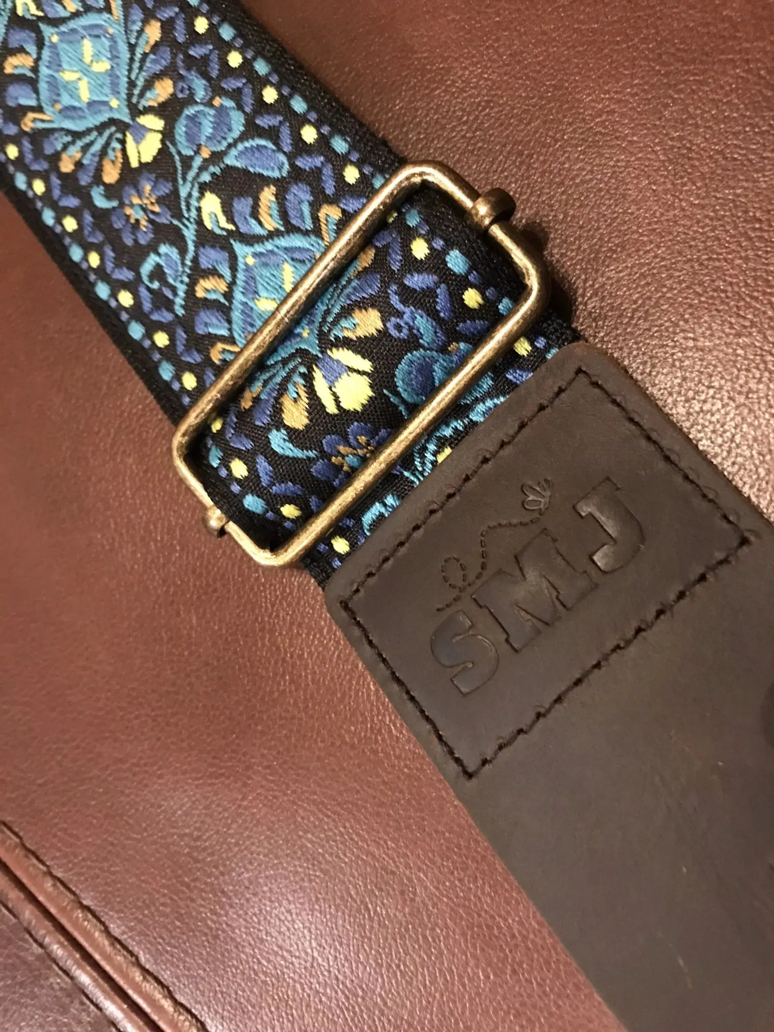 SMJ Reserve Collection "Adonis Blue" Guitar Strap - Image 13