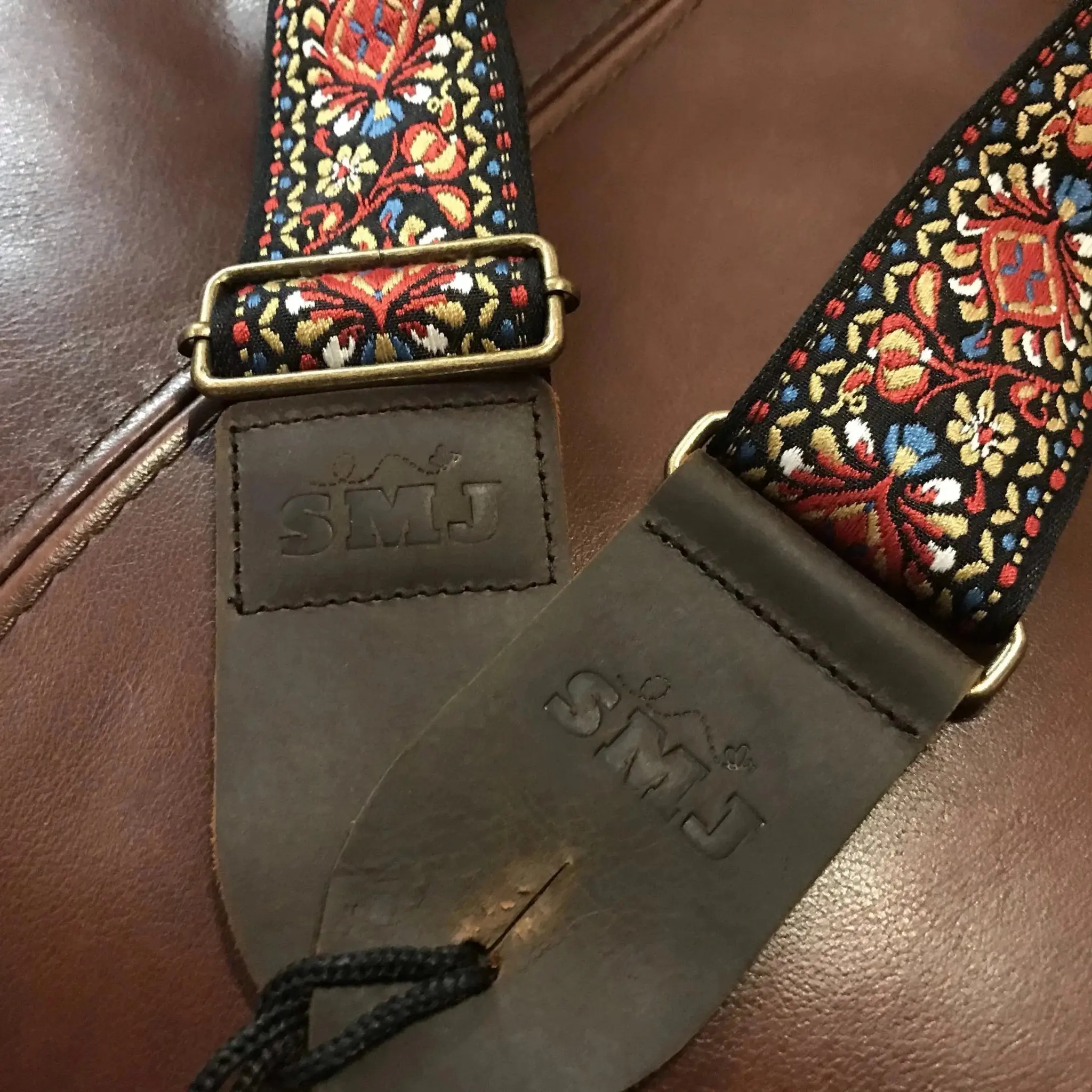 SMJ Reserve Collection "Peacock" Guitar Strap - Image 10