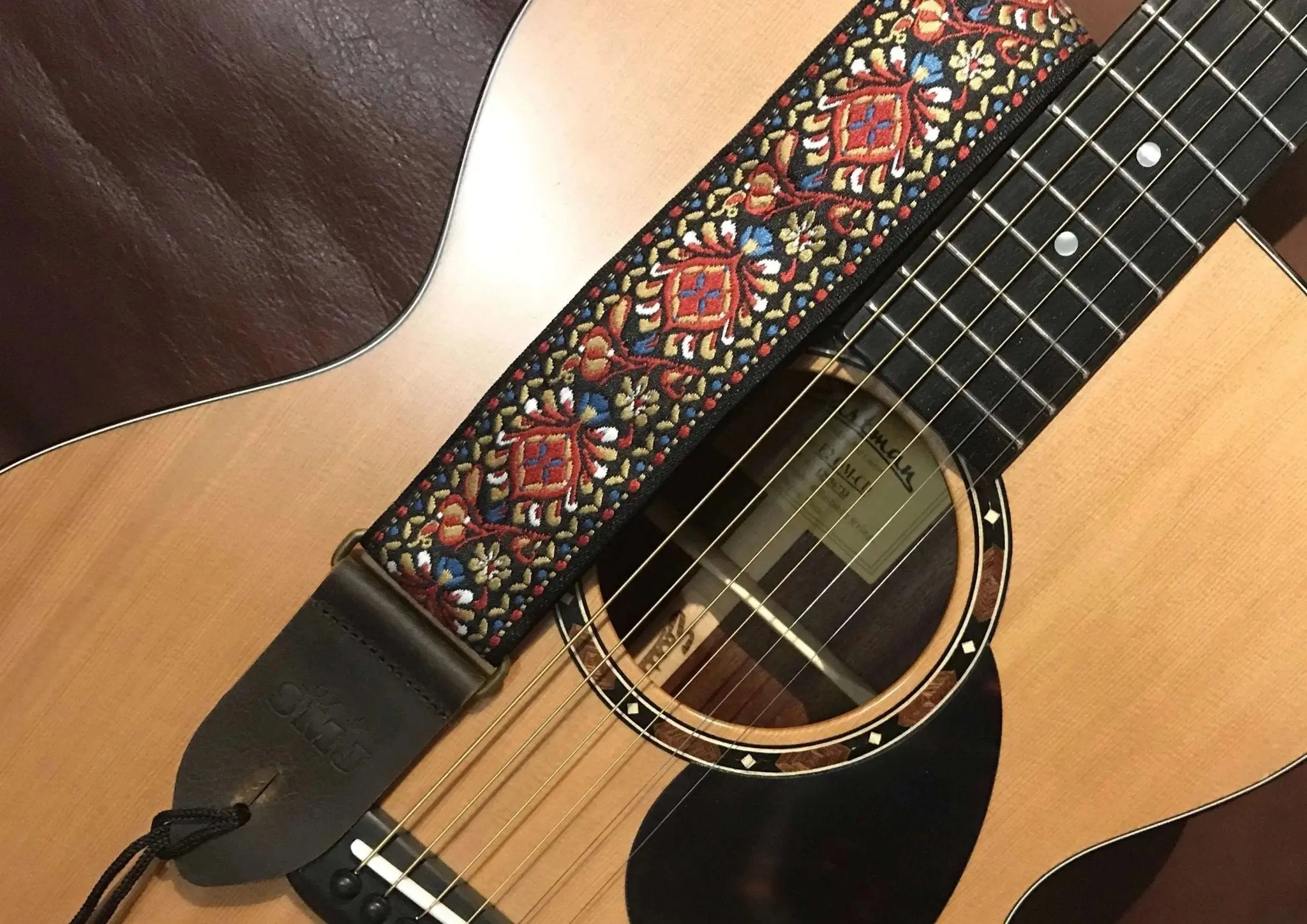SMJ Reserve Collection "Peacock" Guitar Strap - Image 4