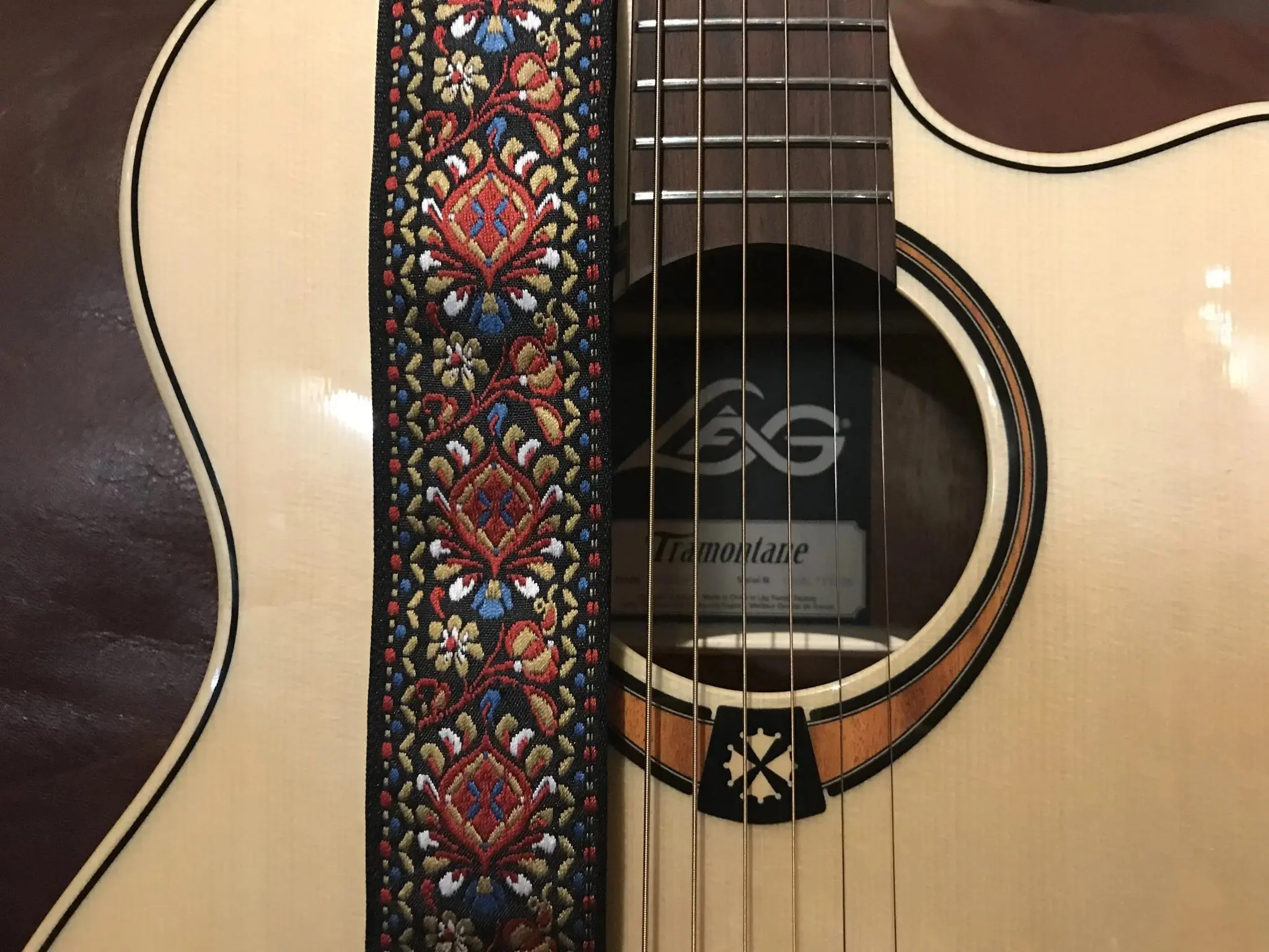 SMJ Reserve Collection "Peacock" Guitar Strap - Image 7