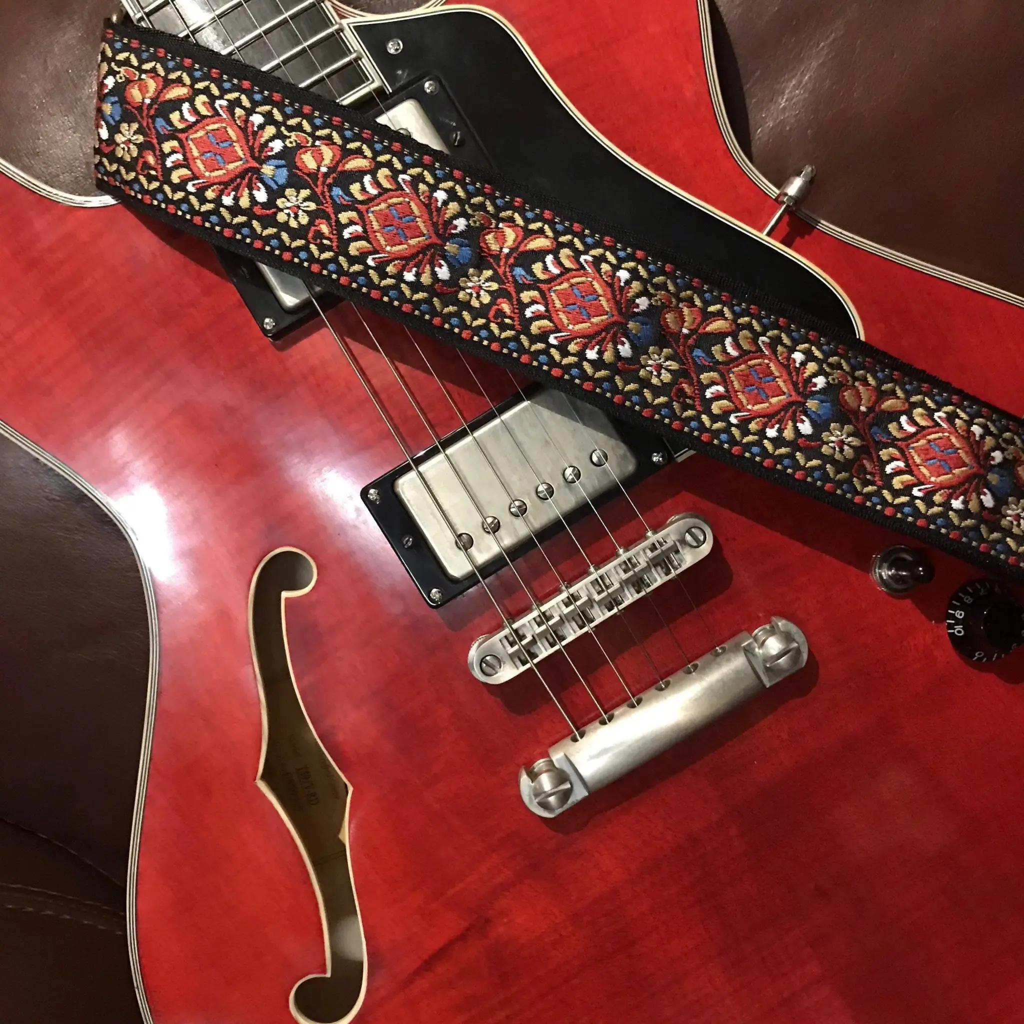 SMJ Reserve Collection "Red Admiral" Guitar Strap - Image 12