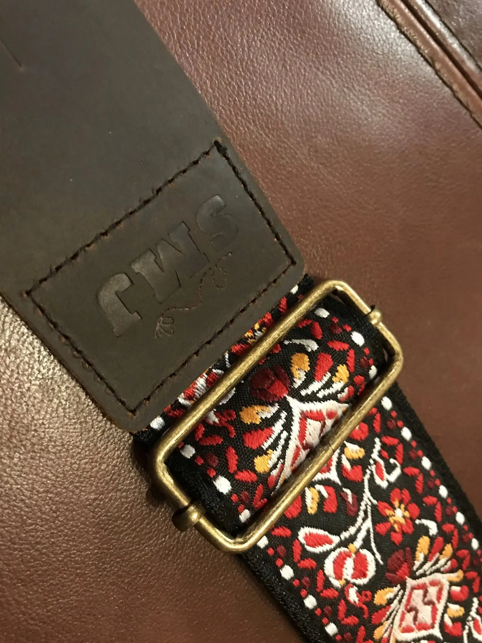 SMJ Reserve Collection "Red Admiral" Guitar Strap - Image 16