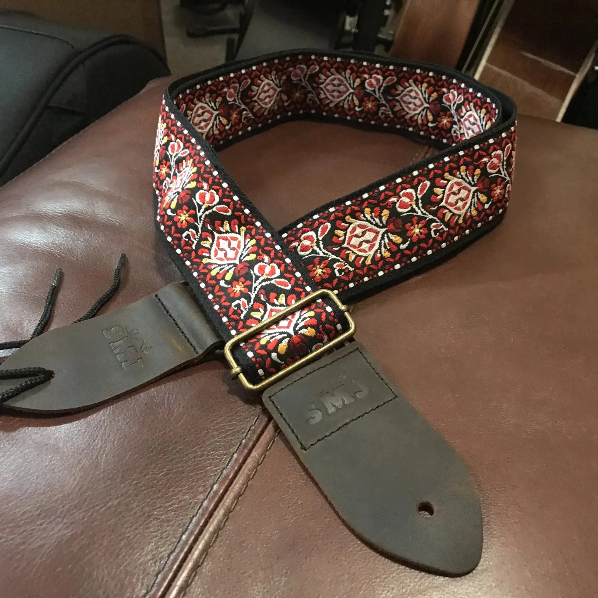 SMJ Reserve Collection "Red Admiral" Guitar Strap - Image 17