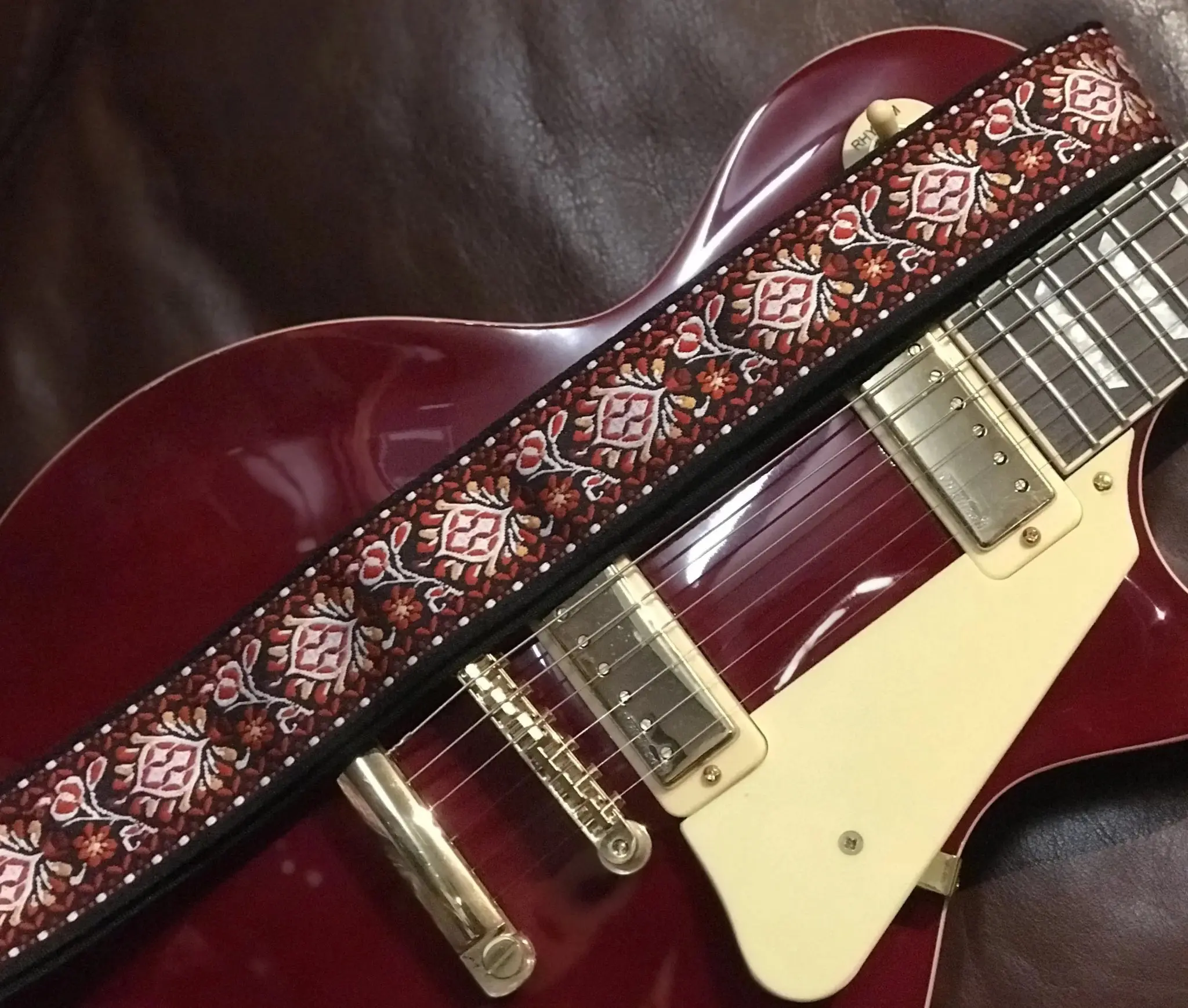 SMJ Reserve Collection "Red Admiral" Guitar Strap - Image 4