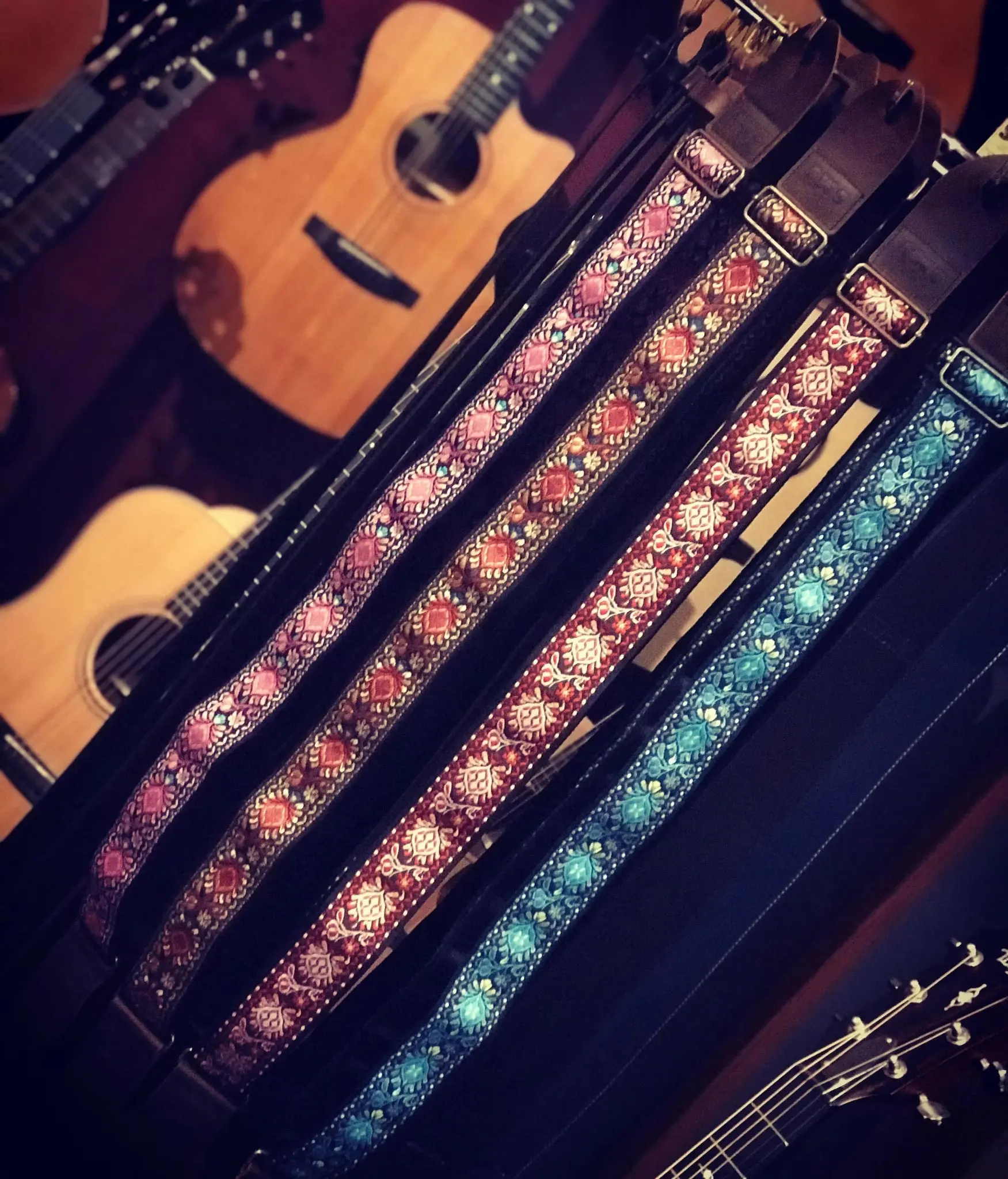 SMJ Reserve Collection "Red Admiral" Guitar Strap - Image 8