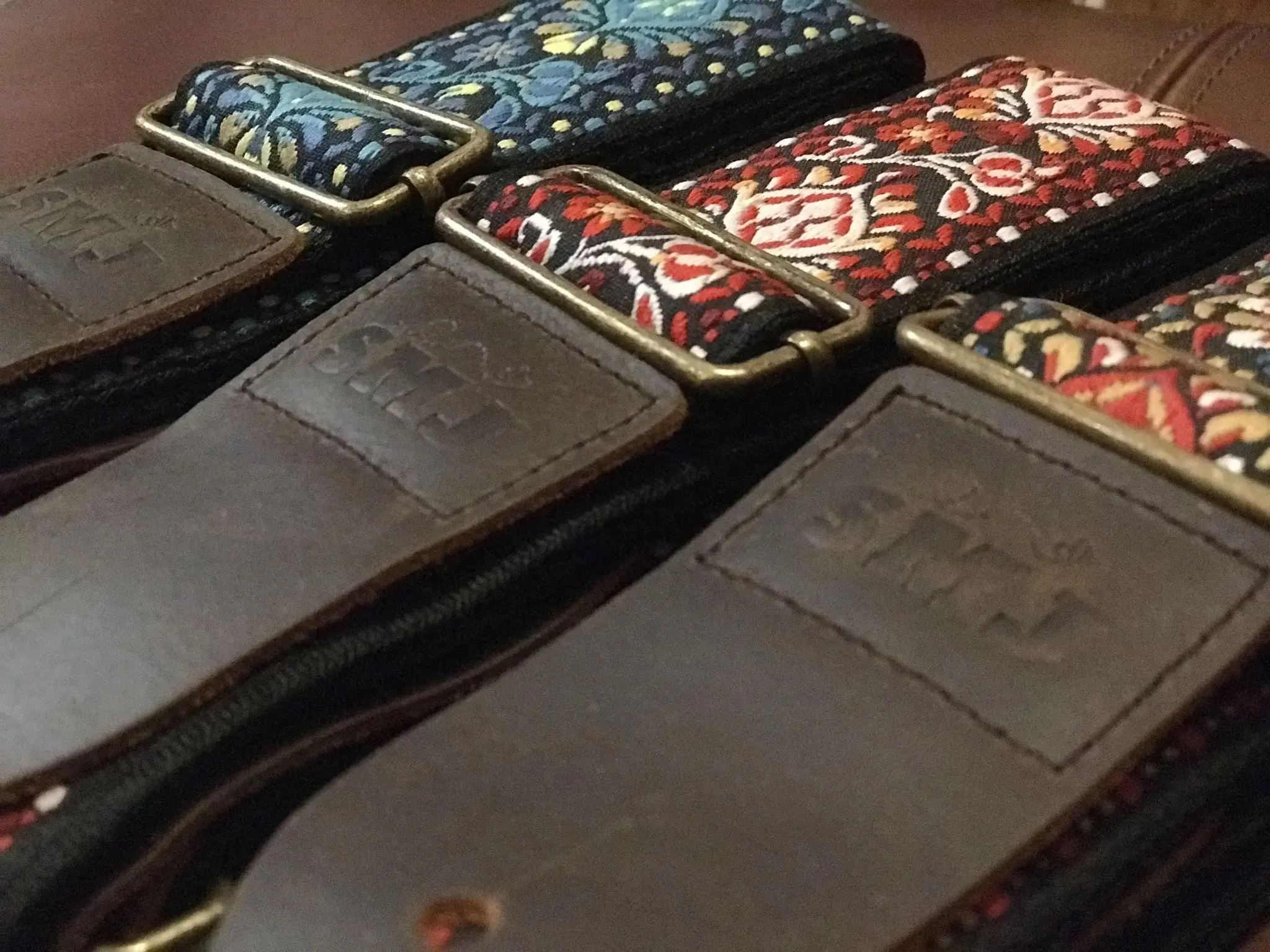 SMJ Reserve Collection "Ruby Tiger" Guitar Strap - Image 8