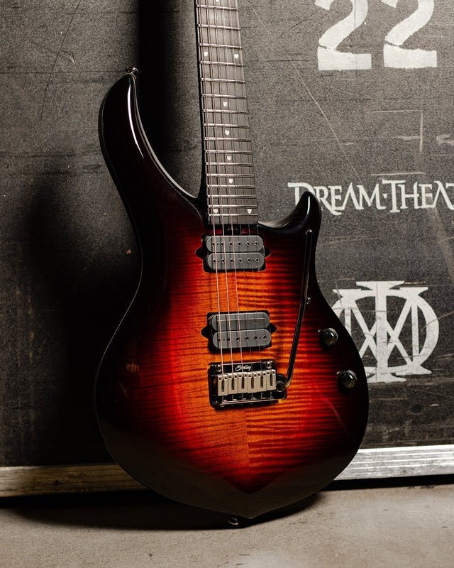 Sterling By Music Man Majesty Dimarzio Flame Maple Tiger Eye - Image 2