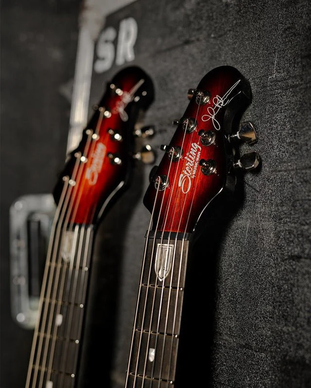 Sterling By Music Man Majesty Dimarzio Flame Maple Tiger Eye - Image 3