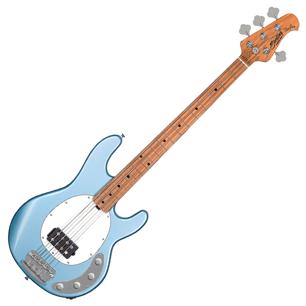 Sterling By Musicman StingRay 4 Firemist Silver - Image 2