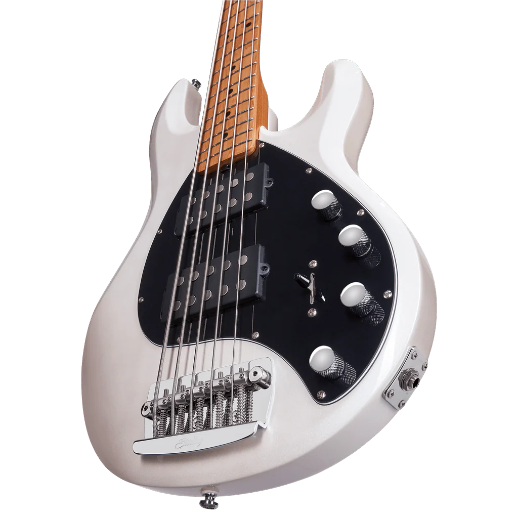Sterling By Musicman Stingray 5 HH Pearl White - Image 2