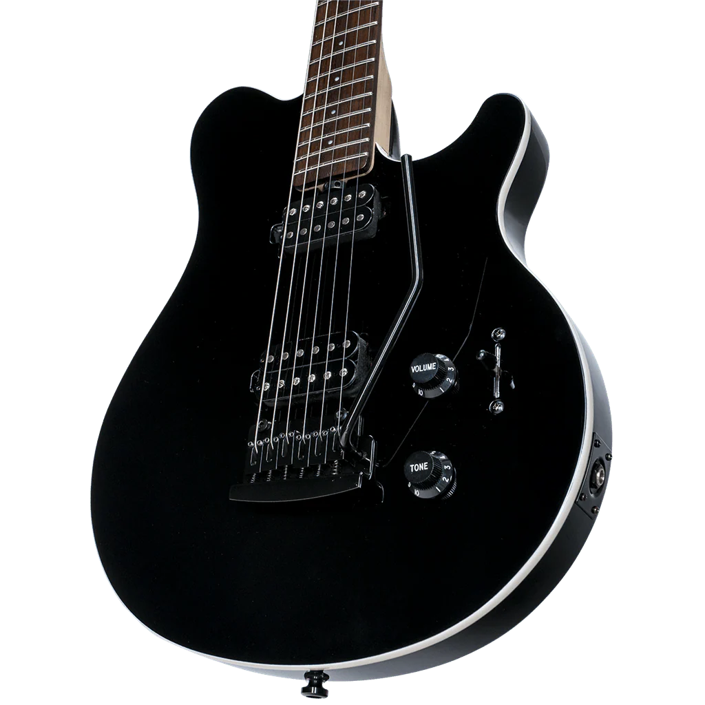 Sterling By Musicman SUB Axis Black With White Body Binding - Image 2