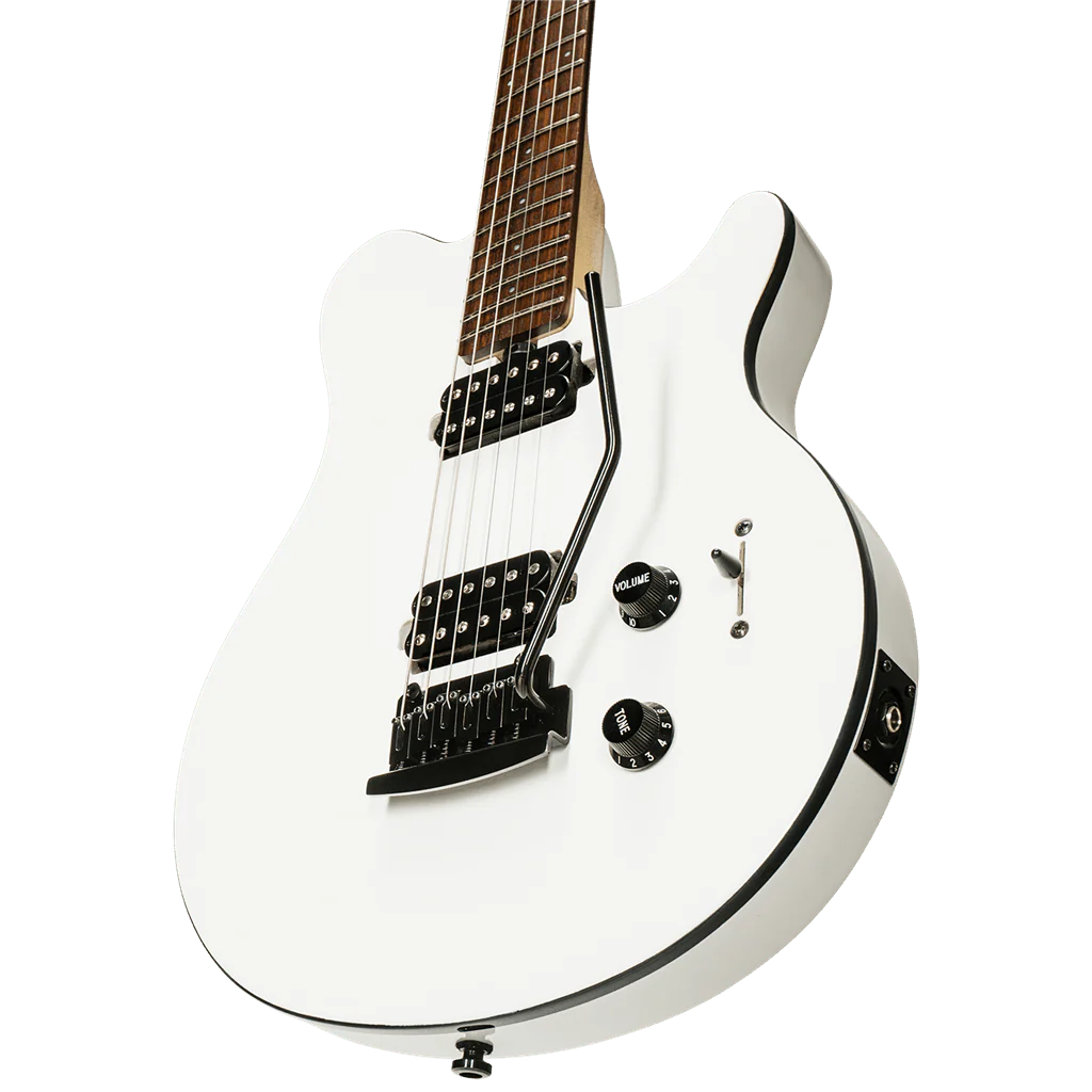 Sterling By Musicman SUB Axis White With Black Body Binding - Image 2