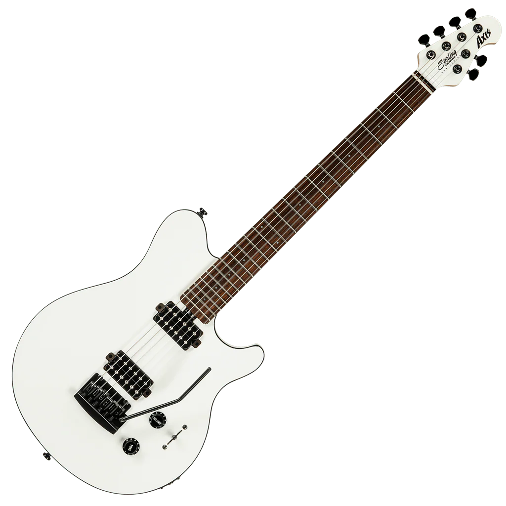 Sterling By Musicman SUB Axis White With Black Body Binding - Image 3
