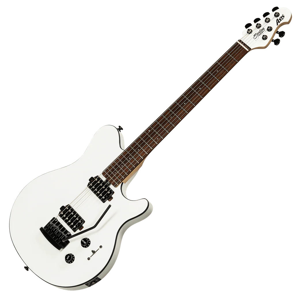 Sterling By Musicman SUB Axis White With Black Body Binding - Image 4