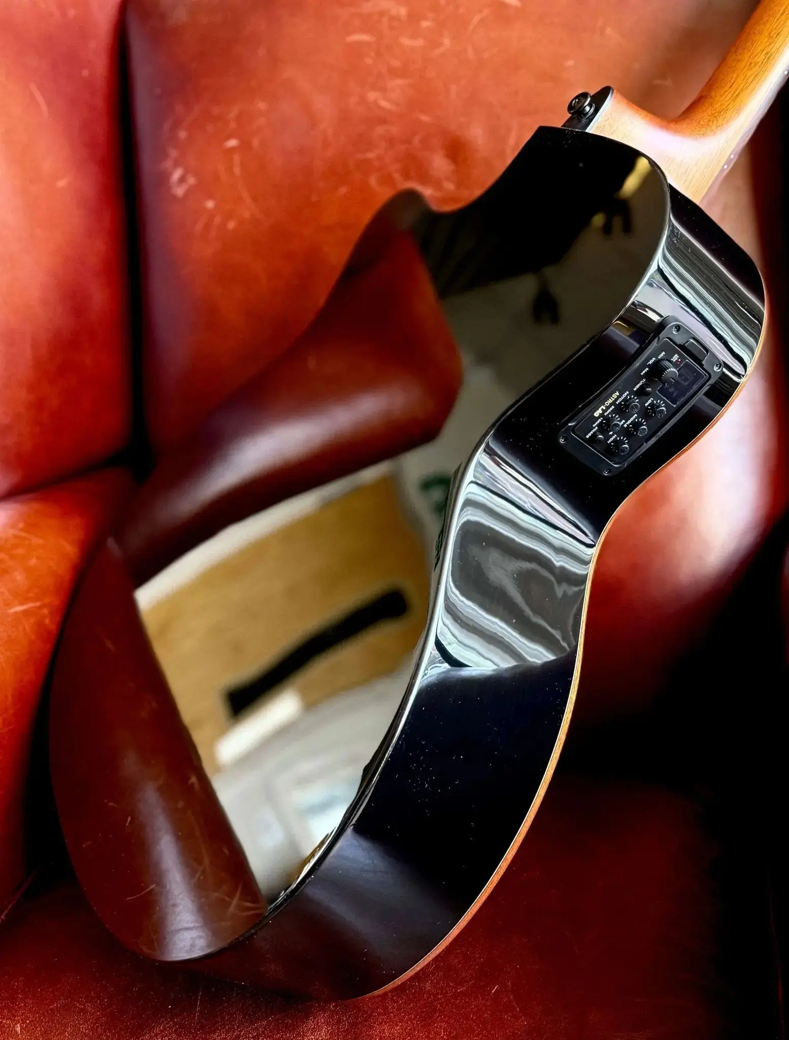 LAG T118ABCE-BLK Special Edition With Bevel.  Exquisite Luxury Electro Acoustic Guitar - Image 14