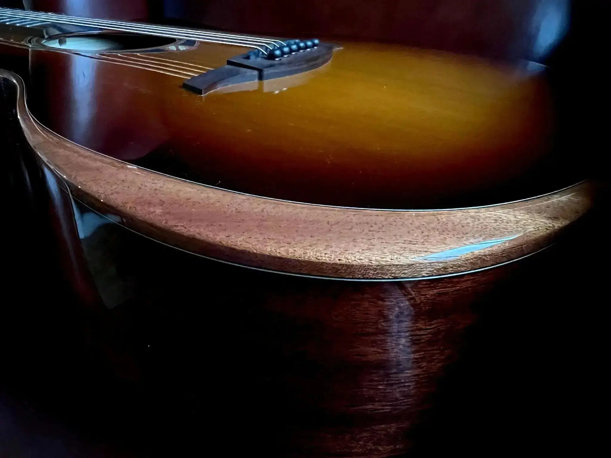 LAG T118ABCE-BRS Special Edition With Bevel.  Exuisite Luxury Electro Acoustic Guitar - Image 7