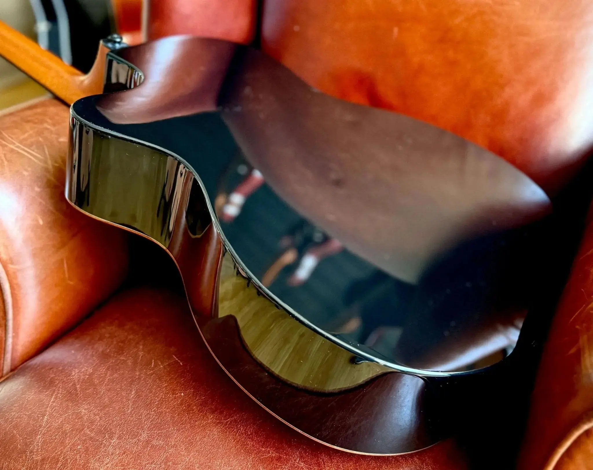 LAG T118ABCE-BLK Special Edition With Bevel.  Exquisite Luxury Electro Acoustic Guitar - Image 8