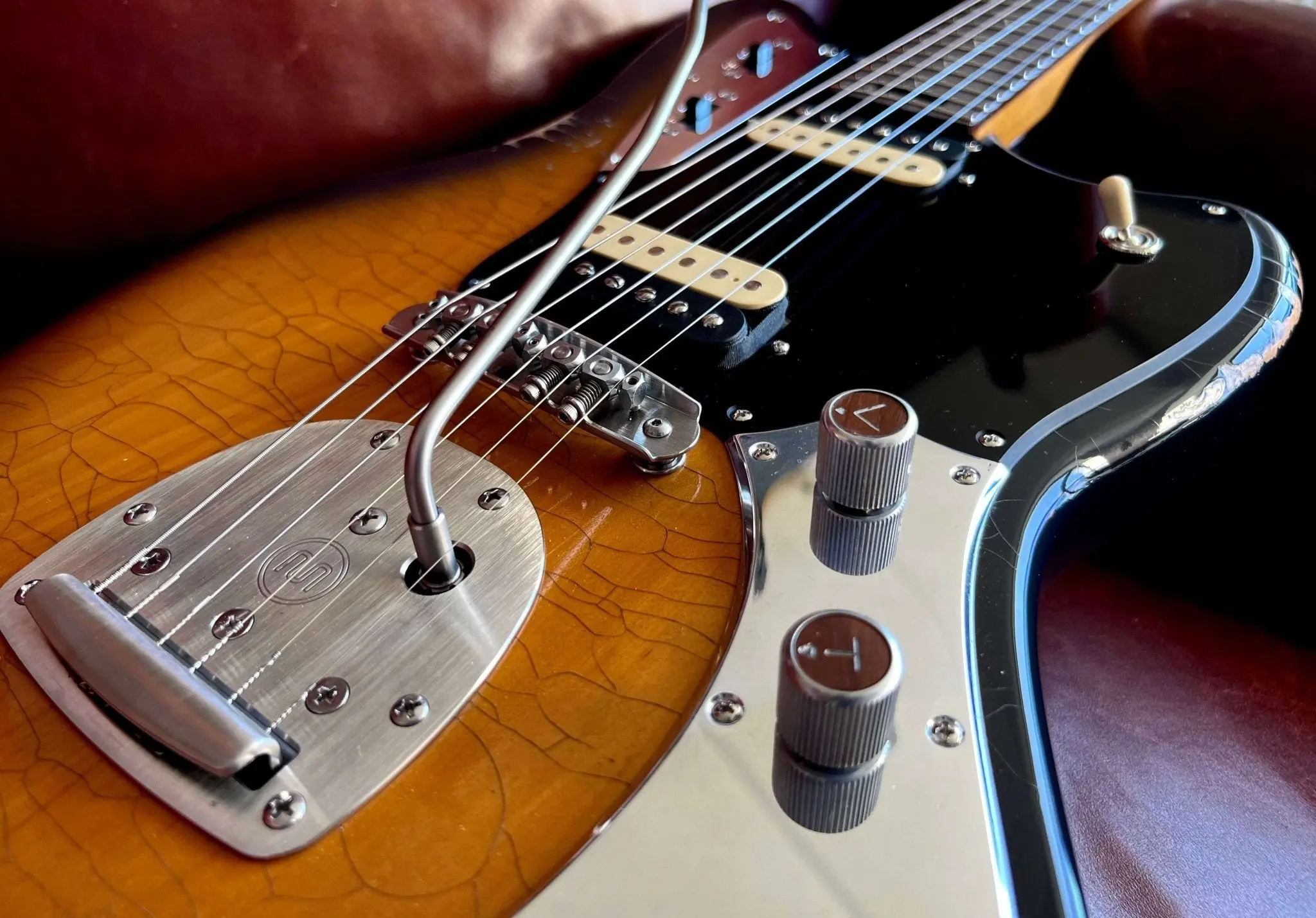 Valiant Jupiter Sunburst Distressed Mastery - With Stainless Steel Frets Upgrade - Ultimate Luxury Hand Crafted Electic Guitar - Image 16