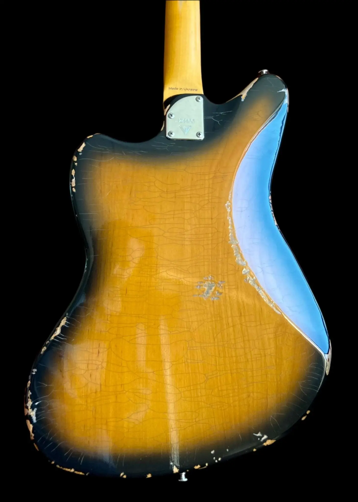 Valiant Jupiter Sunburst Distressed Mastery - With Stainless Steel Frets Upgrade - Ultimate Luxury Hand Crafted Electic Guitar - Image 2