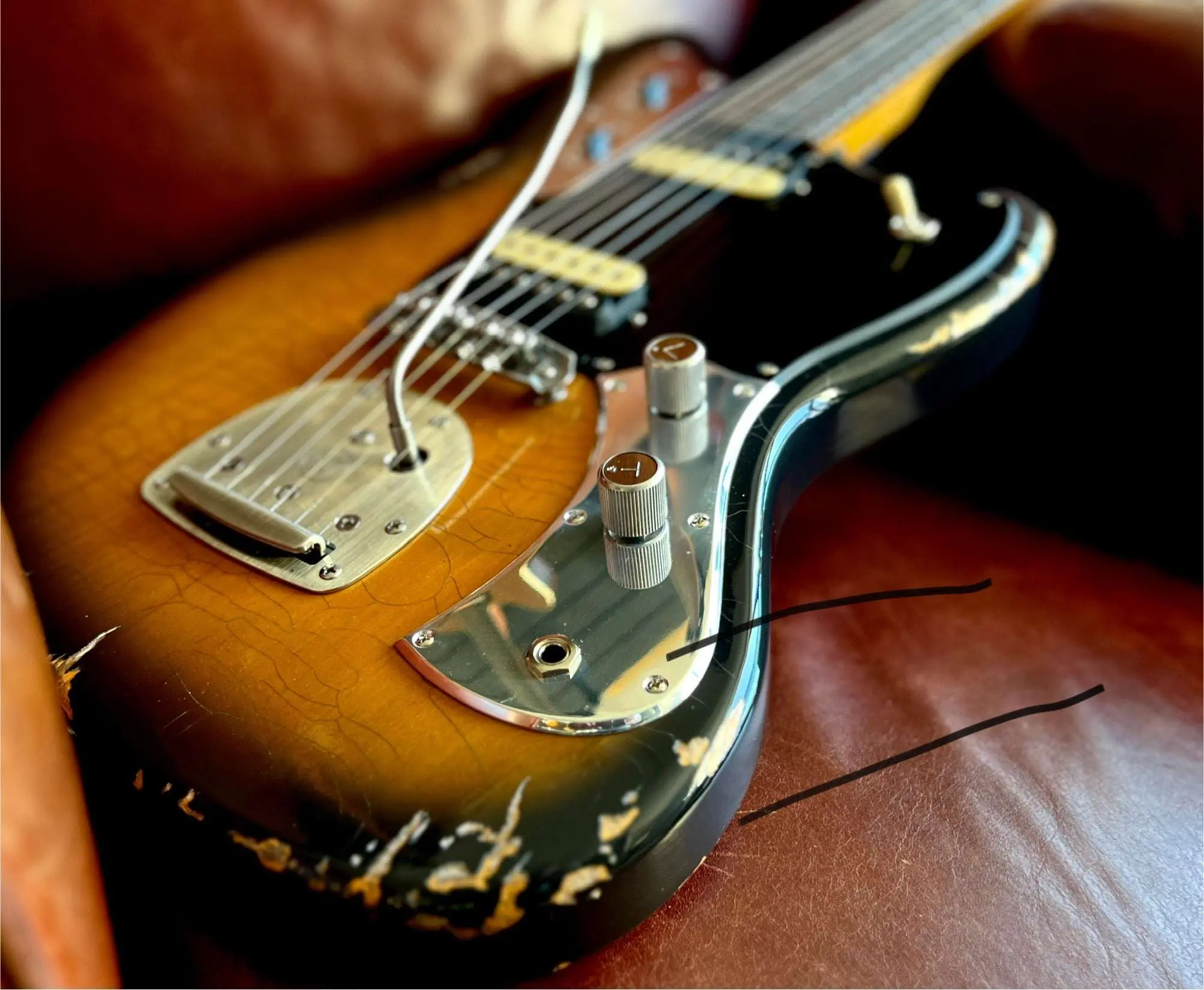 Valiant Jupiter Sunburst Distressed Mastery - With Stainless Steel Frets Upgrade - Ultimate Luxury Hand Crafted Electic Guitar - Image 21