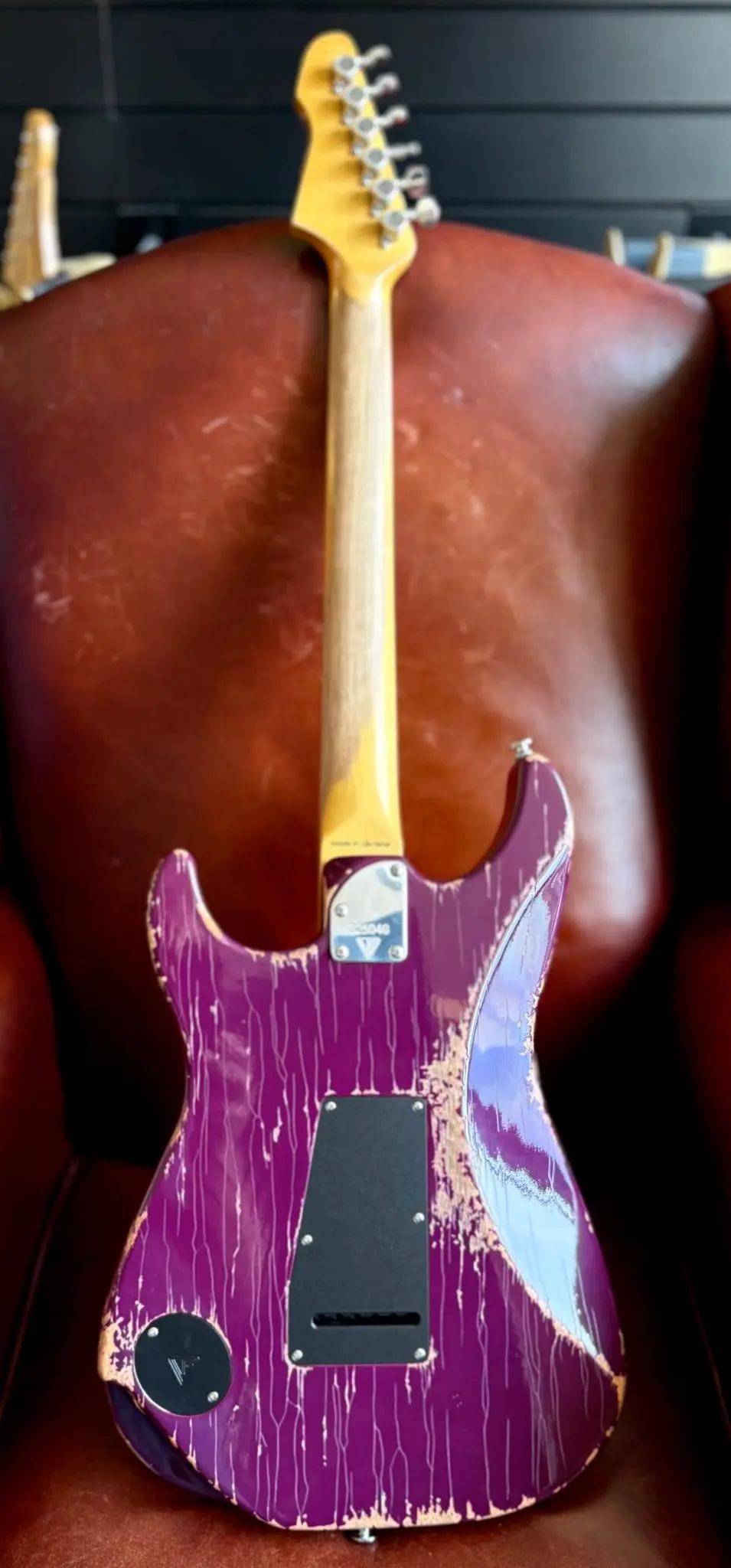 Valiant Soothsayer Distressed Purple W' Stainless Steel Fret Upgrade - Image 18