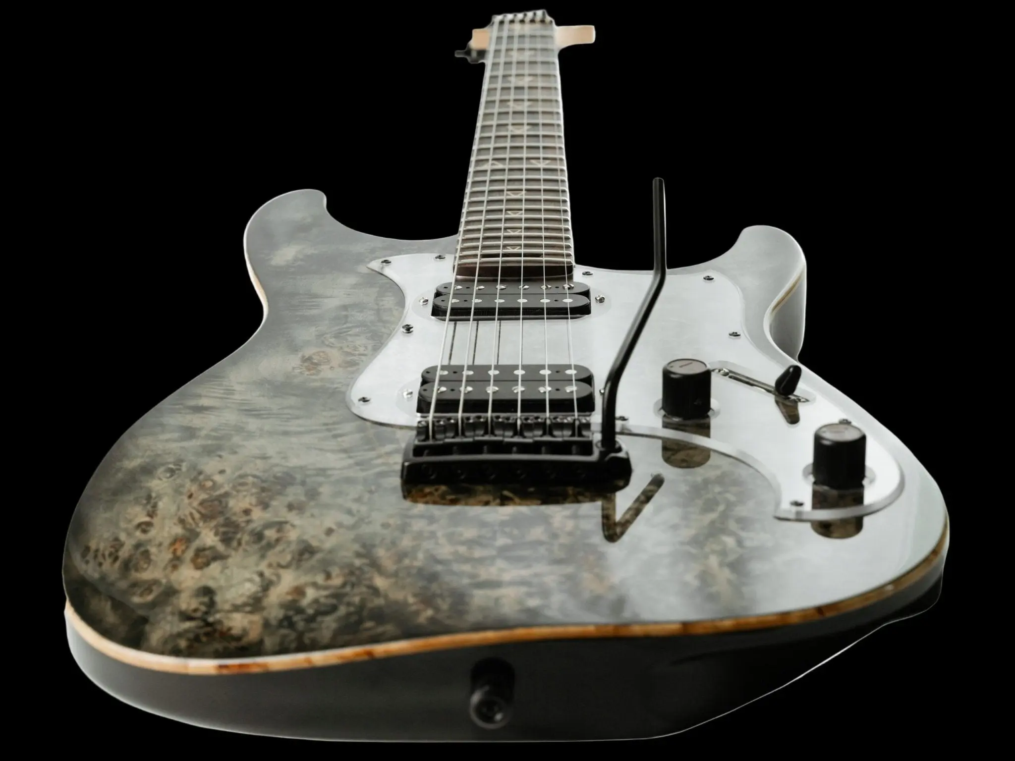 Valiant Soothsayer Grey Poplar Burl Electric Guitar - Image 2