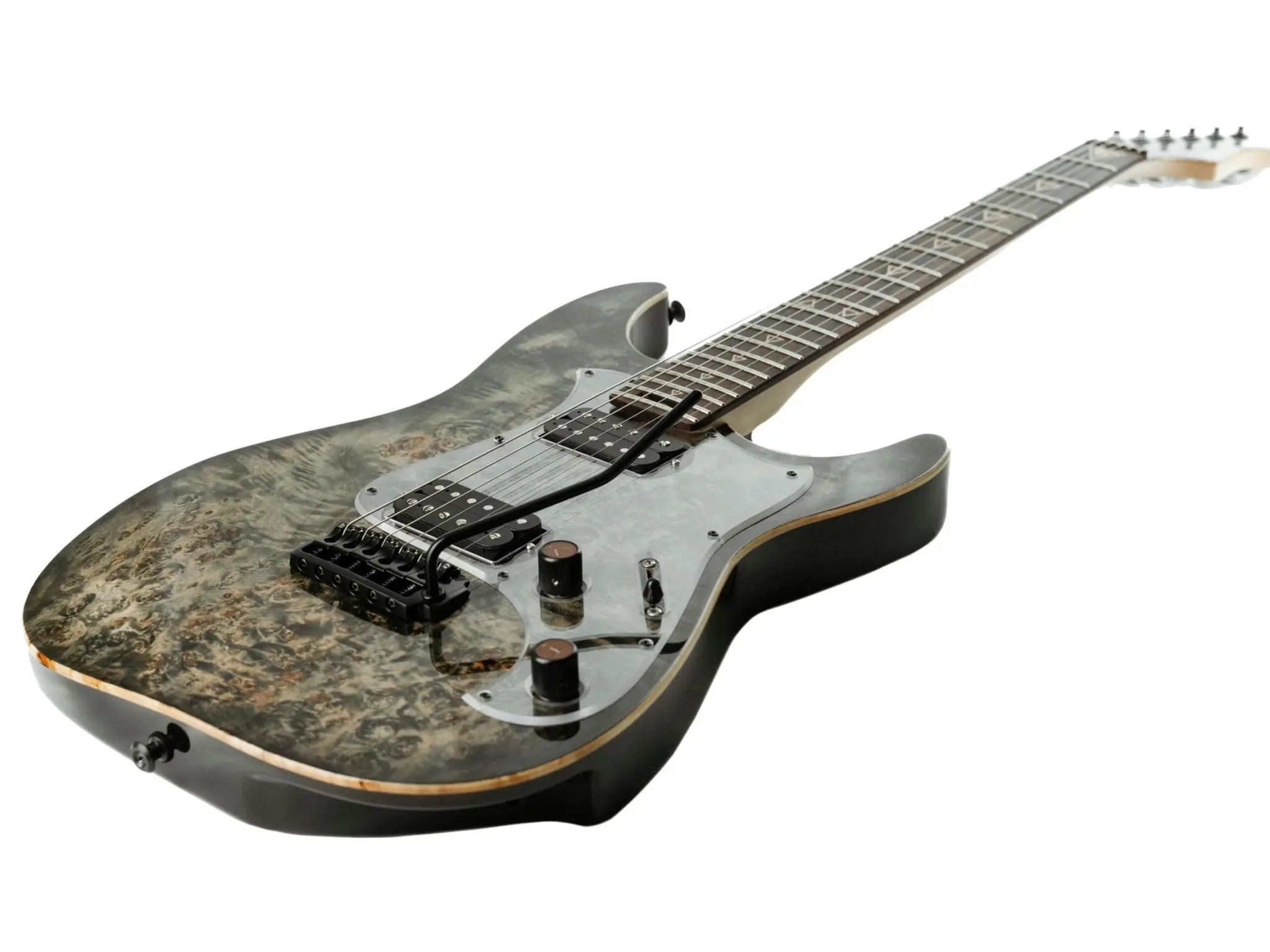 Valiant Soothsayer Grey Poplar Burl Electric Guitar - Image 3