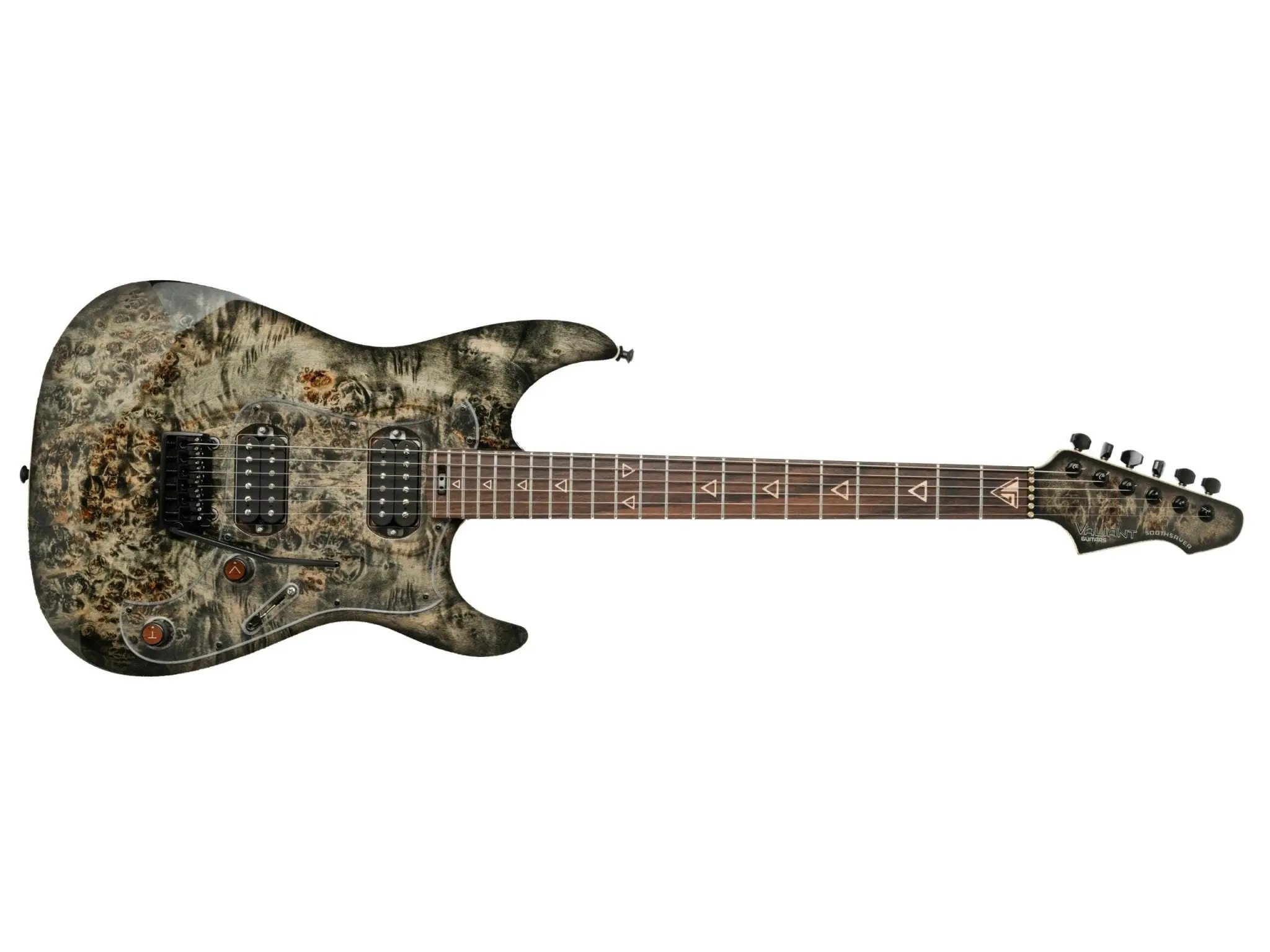 Valiant Soothsayer Grey Poplar Burl Electric Guitar - Image 4