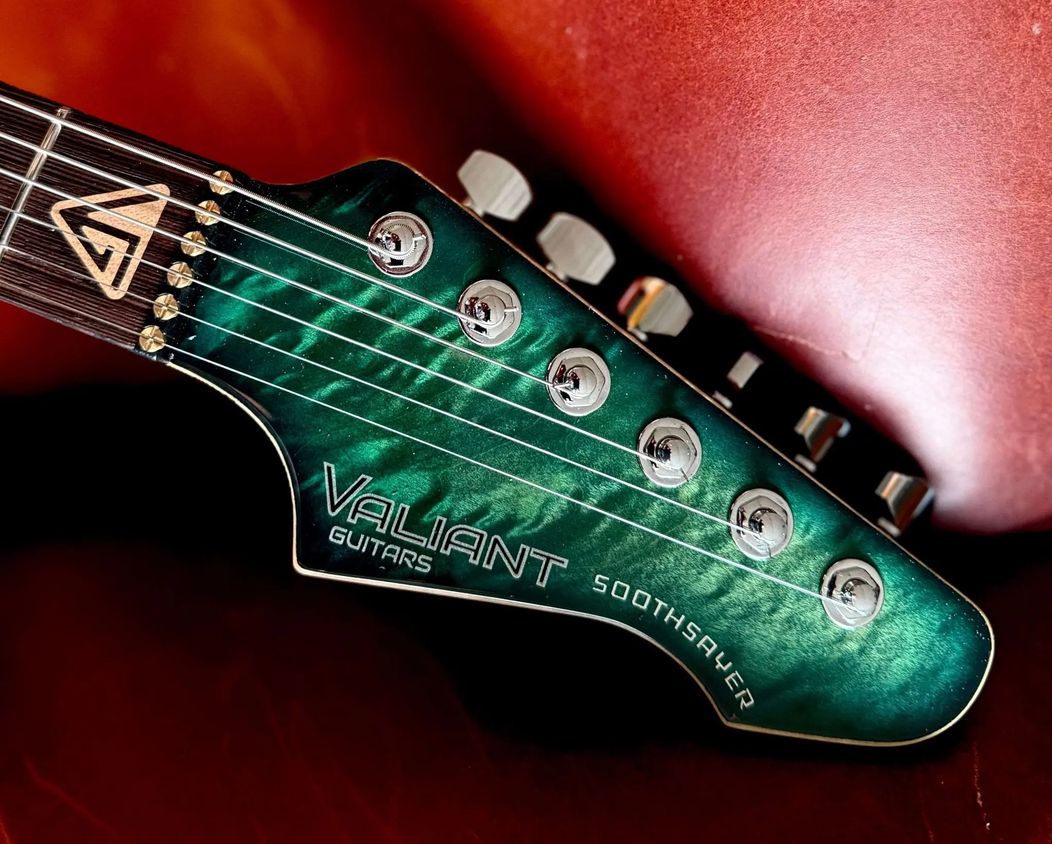 Valiant Soothsayer Malachite Alchemist P90 Custom With Stainless Steel Frets Upgrade - Image 19