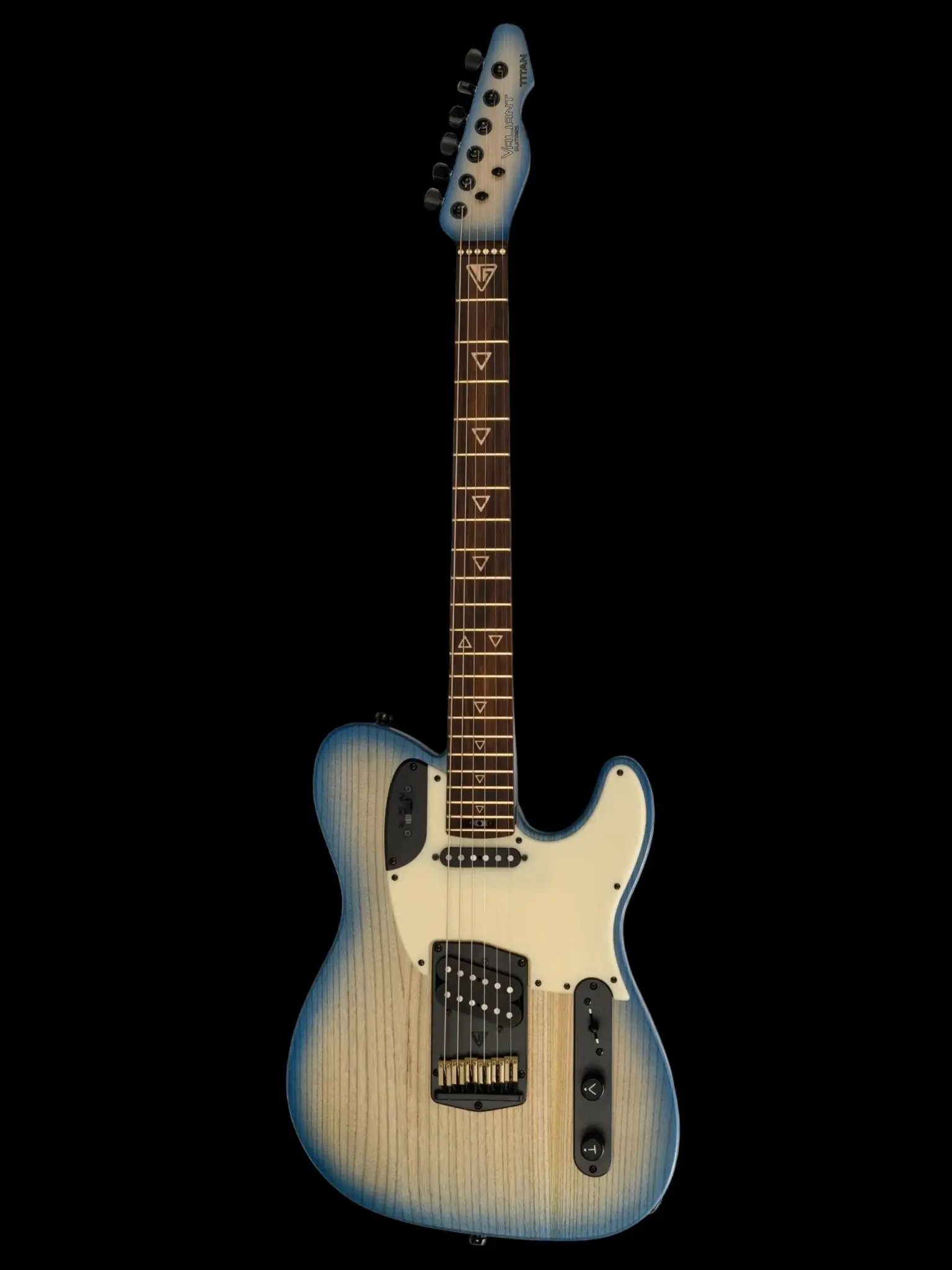 Valiant Titan Barhat Blue Pore Electric Guitar - Image 5