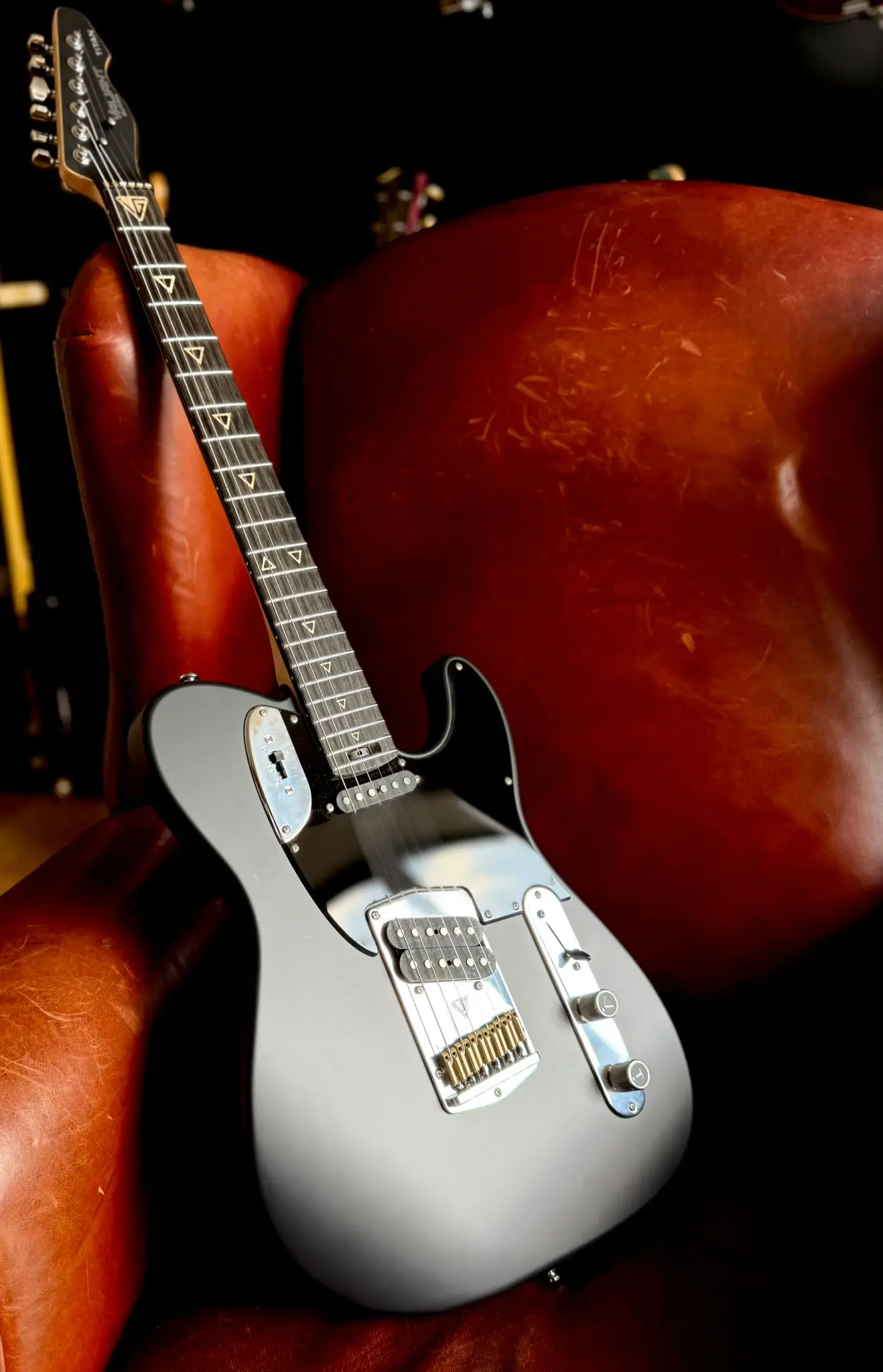 Valiant Titan Black Satin With Stainless Steel Frets Upgrade - Image 4