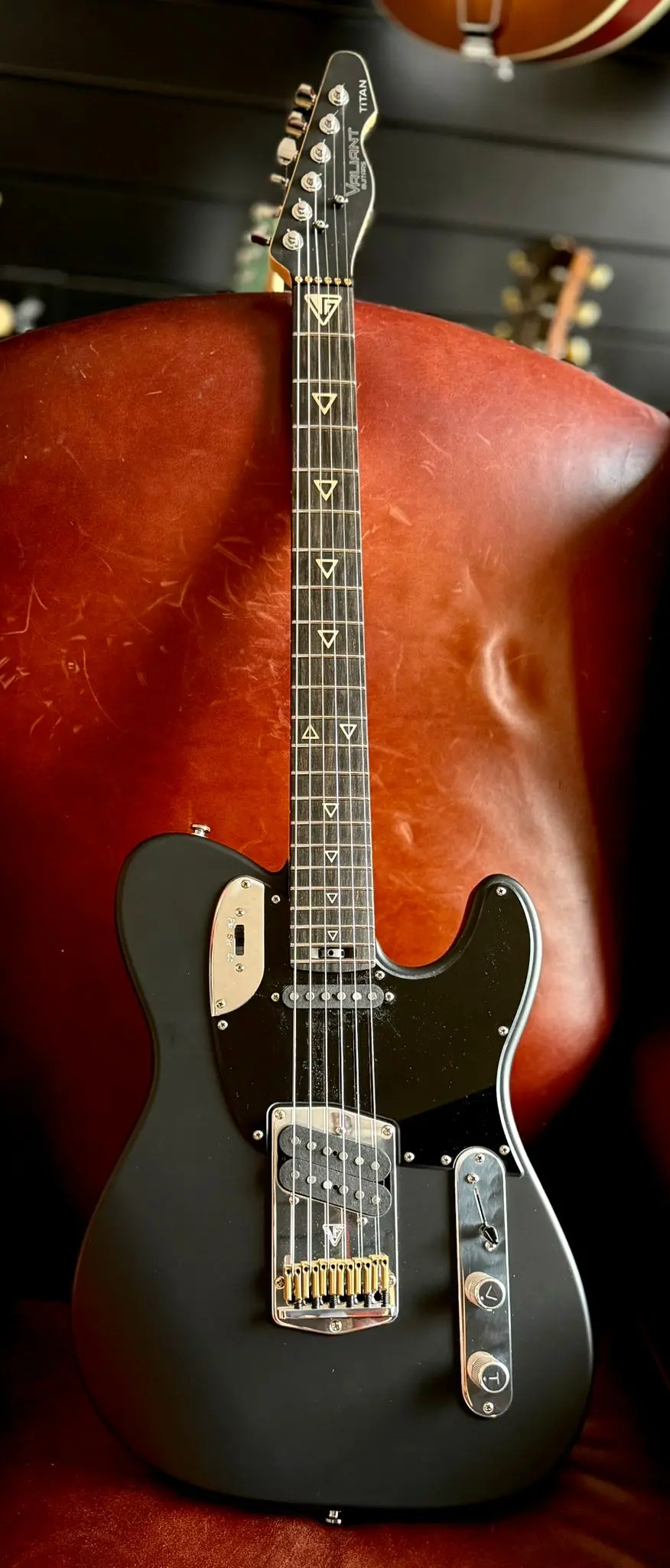 Valiant Titan Black Satin With Stainless Steel Frets Upgrade - Image 5